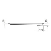 Duravit Receveur de douche rectangulaire D-Code 130x80x8,5 cm, blanc-3