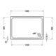 Duravit Receveur de douche rectangulaire D-Code 130x90x8,5 cm, blanc-4