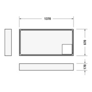 Duravit Receveur de douche rectangulaire D-Code 140x70x8,5 cm, antidérapant, blanc-5