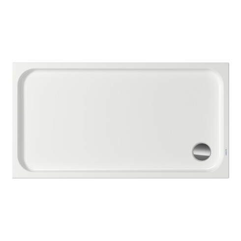 Duravit Receveur de douche rectangulaire D-Code 140x75x8,5 cm, antidérapant, blanc