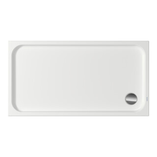 Duravit Receveur de douche rectangulaire D-Code 140x75x8,5 cm, blanc