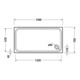 Duravit Receveur de douche rectangulaire D-Code 140x75x8,5 cm, blanc-3