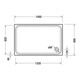 Duravit Receveur de douche rectangulaire D-Code 140x90x8,5 cm, blanc-4