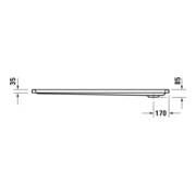 Duravit Receveur de douche rectangulaire D-Code 150x70x8,5 cm, blanc-3