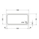 Duravit Receveur de douche rectangulaire D-Code 150x75x8,5 cm, blanc-4