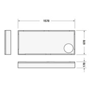 Duravit Receveur de douche rectangulaire D-Code 160x70x8,5 cm, antidérapant, blanc-2