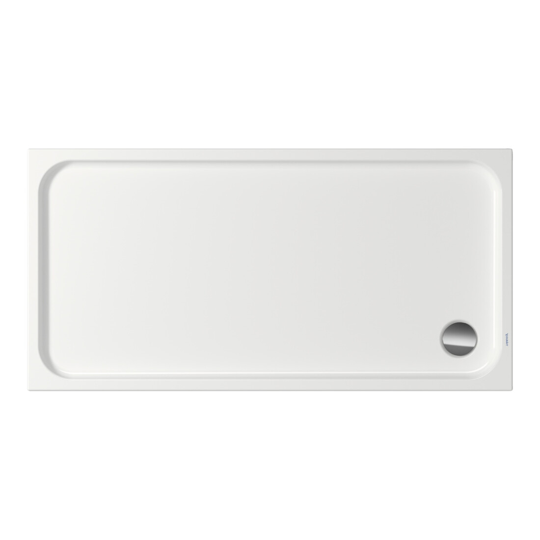 Duravit Receveur de douche rectangulaire D-Code 160x80x8,5 cm, antidérapant, blanc