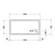 Duravit Receveur de douche rectangulaire Starck Slimline 140x70x5,5 cm, antidérapant, blanc