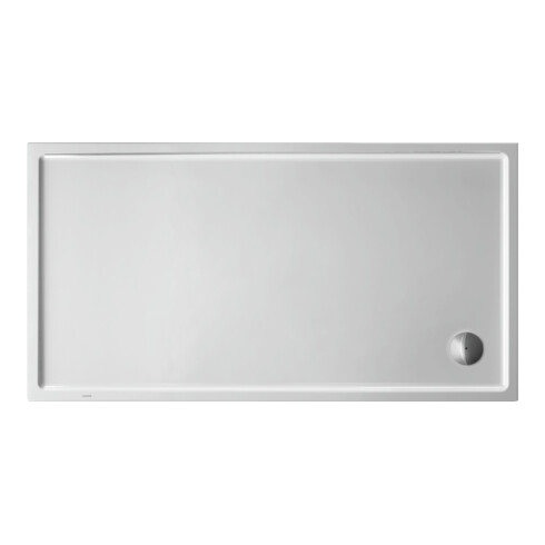 Duravit Receveur de douche rectangulaire Starck Slimline 170x90x6 cm, antidérapant, blanc