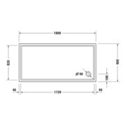 Duravit Receveur de douche rectangulaire Starck Slimline 180x90x6,5 cm, antidérapant, blanc-5