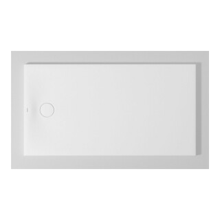 Duravit Receveur de douche rectangulaire Tempano 150x80x5 cm, affleurant, antidérapant, blanc