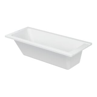 Duravit Rechteck-Badewanne D-Code 160x70x42cm, Abl im Fußber., 1 RS, weiß