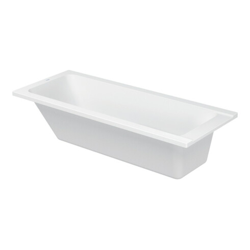 Duravit Rechteck-Badewanne D-Code 170x70x42cm, Abl im Fußber., 1 RS, weiß