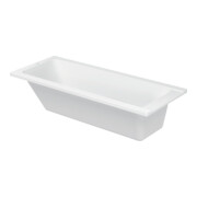 Duravit Rechteck-Badewanne D-Code 170x70x42cm, Abl im Fußber., 1 RS, weiß