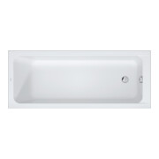 Duravit Rechteck-Badewanne D-Code 170x70x45cm, Abl i Fußber., 1 RS, weiß