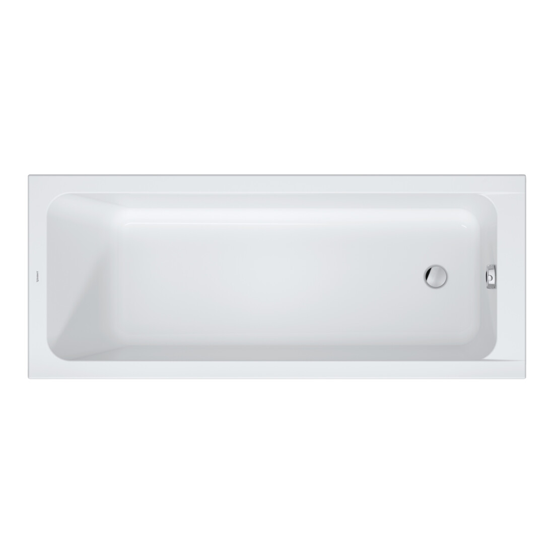 Duravit Rechteck-Badewanne D-Code 170x70x45cm, Abl i Fußber., 1 RS, weiß