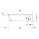 Duravit Rechteck-Badewanne D-Code 170x70x45cm, Abl i Fußber., 1 RS, weiß