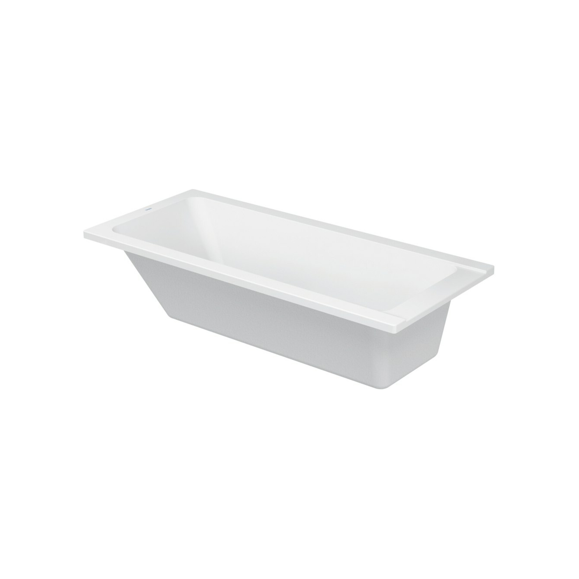 Duravit Rechteck-Badewanne D-Code 170x75x42cm, Abl im Fußber., 1 RS, weiß