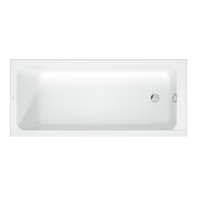 Duravit Rechteck-Badewanne D-Code 175x75x45cm, Abl i Fußber., 1 RS, weiß