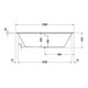 Duravit Rechteck-Badewanne D-Code 180x80x45cm, Abl i Fußber., 1 RS, weiß