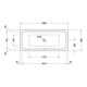 Duravit Rechteck-Badewanne D-Code 180x80x45cm, Abl i Fußber., 1 RS, weiß