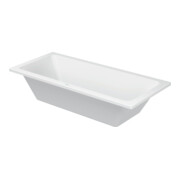 Duravit Rechteck-Badewanne D-Code 180x80x42cm, Zentraler Abl, 2 RS, weiß