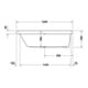 Duravit Rechteck-Badewanne Happy D.2 160x70x46cm, Einbauvers., 1 RS li, weiß-2