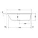 Duravit Rechteck-Badewanne Happy D.2 170x70x46cm, Einbauvers., 1 RS li, weiß-2