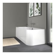 Duravit Rechteck-Badewanne Happy D.2 180x 80x46cm, Eck li, 2 RS, weiß-2