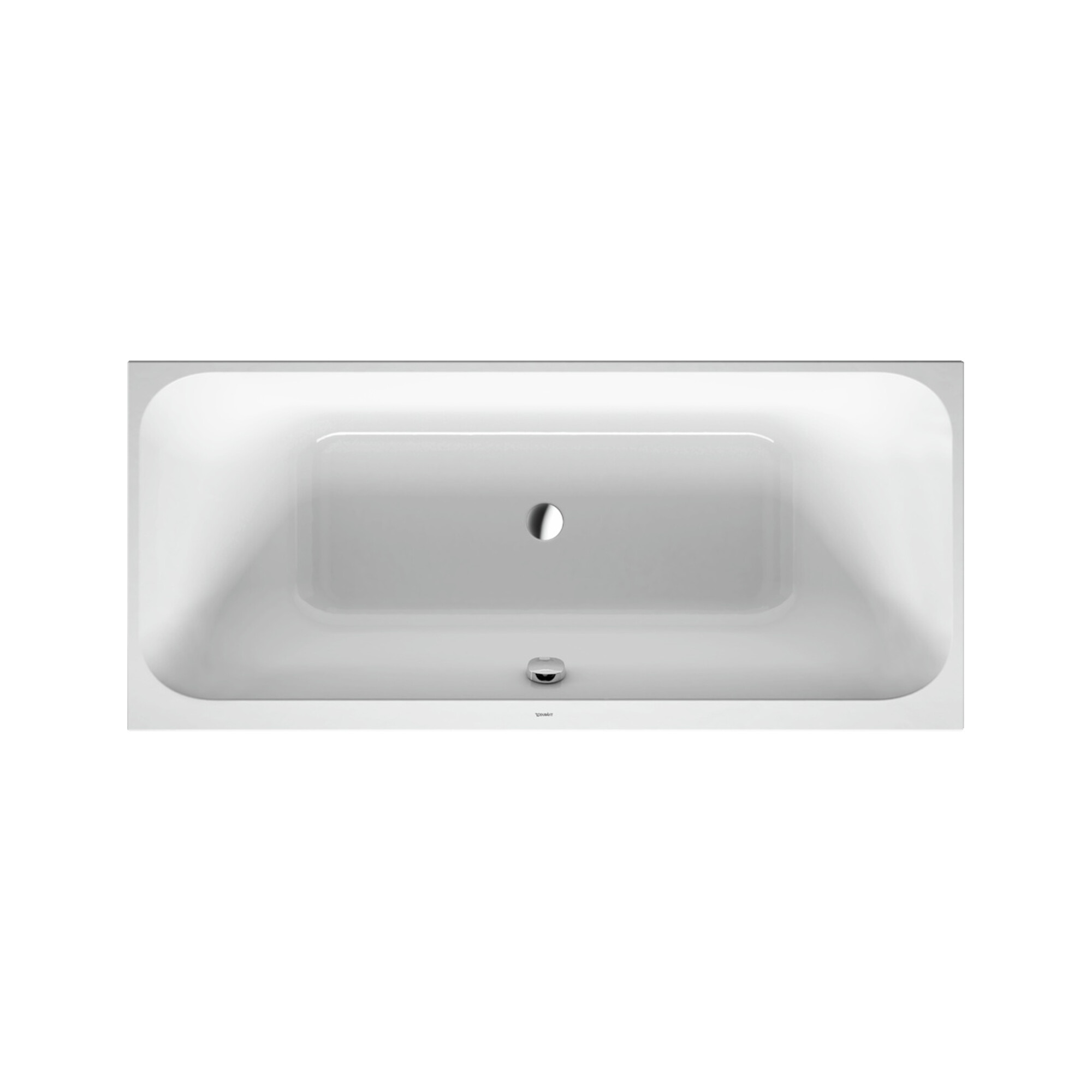 Duravit Rechteck-Badewanne Happy D.2 180x80x46cm, EB-Version, 2 RS, weiß