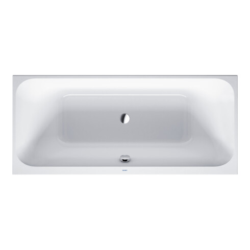 Duravit Rechteck-Badewanne Happy D.2 180x80x46cm, EB-Version, 2 RS, weiß
