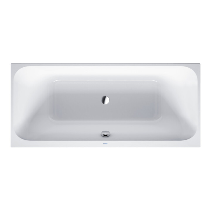Duravit Rechteck-Badewanne Happy D.2 180x80x46cm, EB-Version, 2 RS, weiß