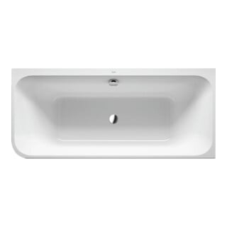 Duravit Rechteck-Badewanne Happy D.2 180x80x46cm, Eck re, 2 RS, weiß