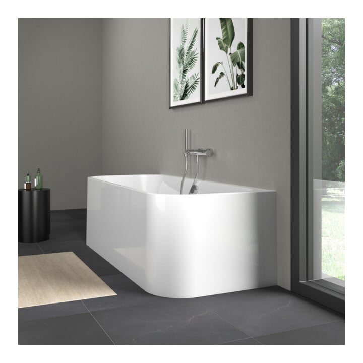 Duravit Rechteck-Badewanne Happy D.2 180x80x46cm, Vorw, Acrylverkl., 2 RS, we