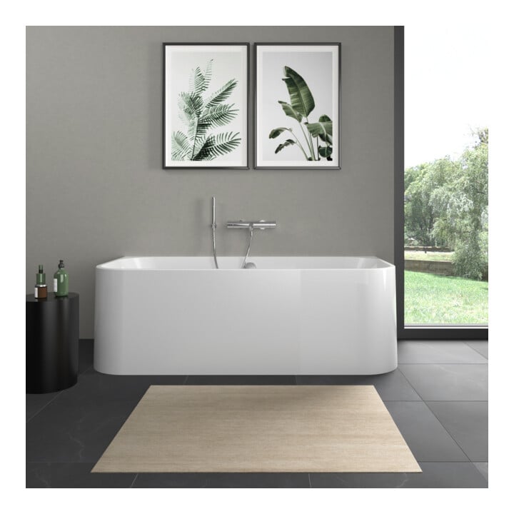 Duravit Rechteck-Badewanne Happy D.2 180x80x46cm, Vorw, Acrylverkl., 2 RS, we