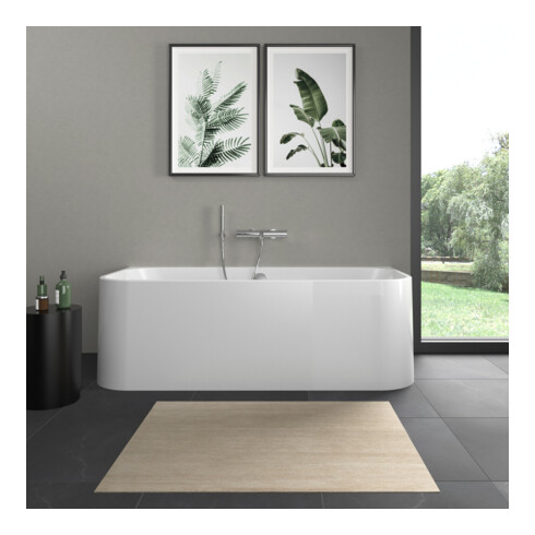 Duravit Rechteck-Badewanne Happy D.2 180x80x46cm, Vorw, Acrylverkl., 2 RS, we