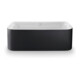 Duravit Rechteck-Badewanne Happy D.2 Plus 180x80x46cm, Eck li, Acr.-Verkl gra m, w-3