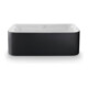 Duravit Rechteck-Badewanne Happy D.2 Plus 180x80x46cm, Vorw, Acr.-Verkl gra m, we-1