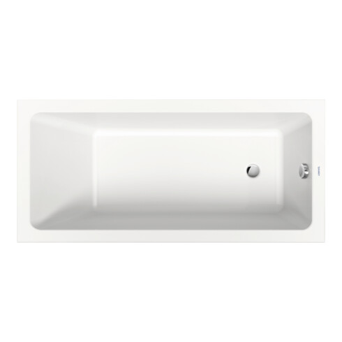 Duravit Rechteck-Badewanne No. 1 150x70x40cm, EB-Version, m 1 RS, weiß