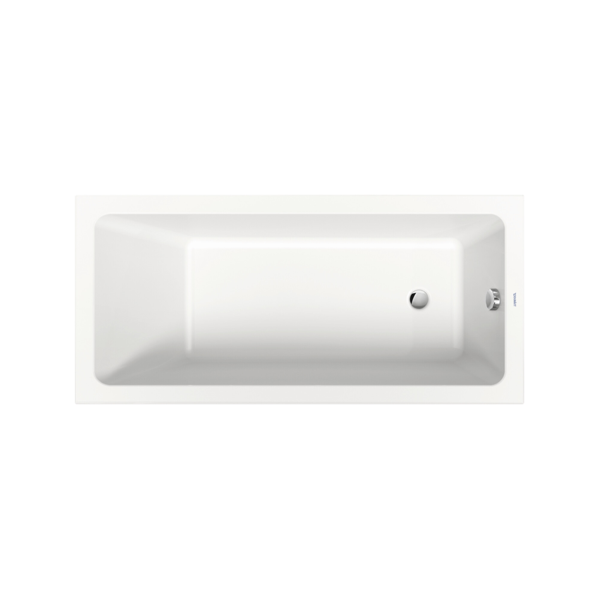 Duravit Rechteck-Badewanne No. 1 150x70x40cm, EB-Version, m 1 RS, weiß
