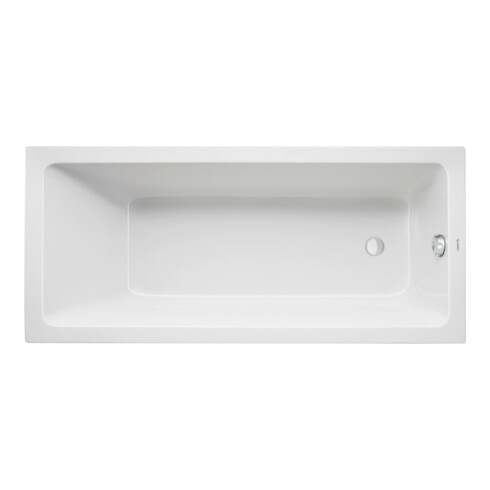 Duravit Rechteck-Badewanne No. 1 150x70x40cm, EB-Version, m 1 RS, weiß