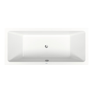 Duravit Rechteck-Badewanne No. 1 180x80x40cm, EB-Version, 2 RS, weiß