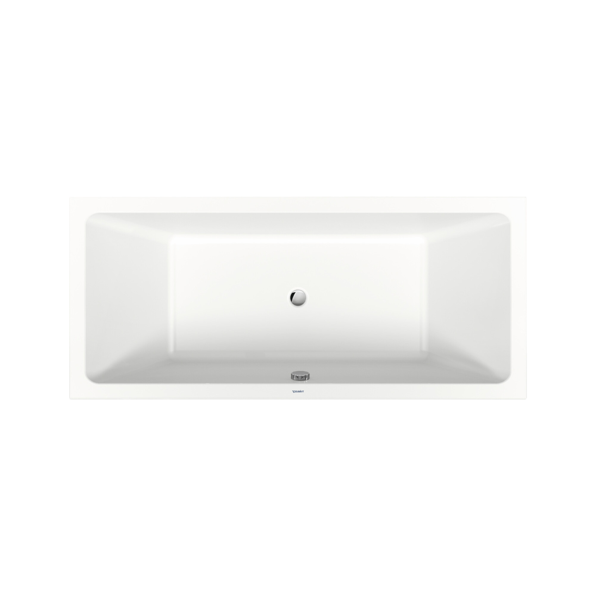 Duravit Rechteck-Badewanne No. 1 180x80x40cm, EB-Version, 2 RS, weiß