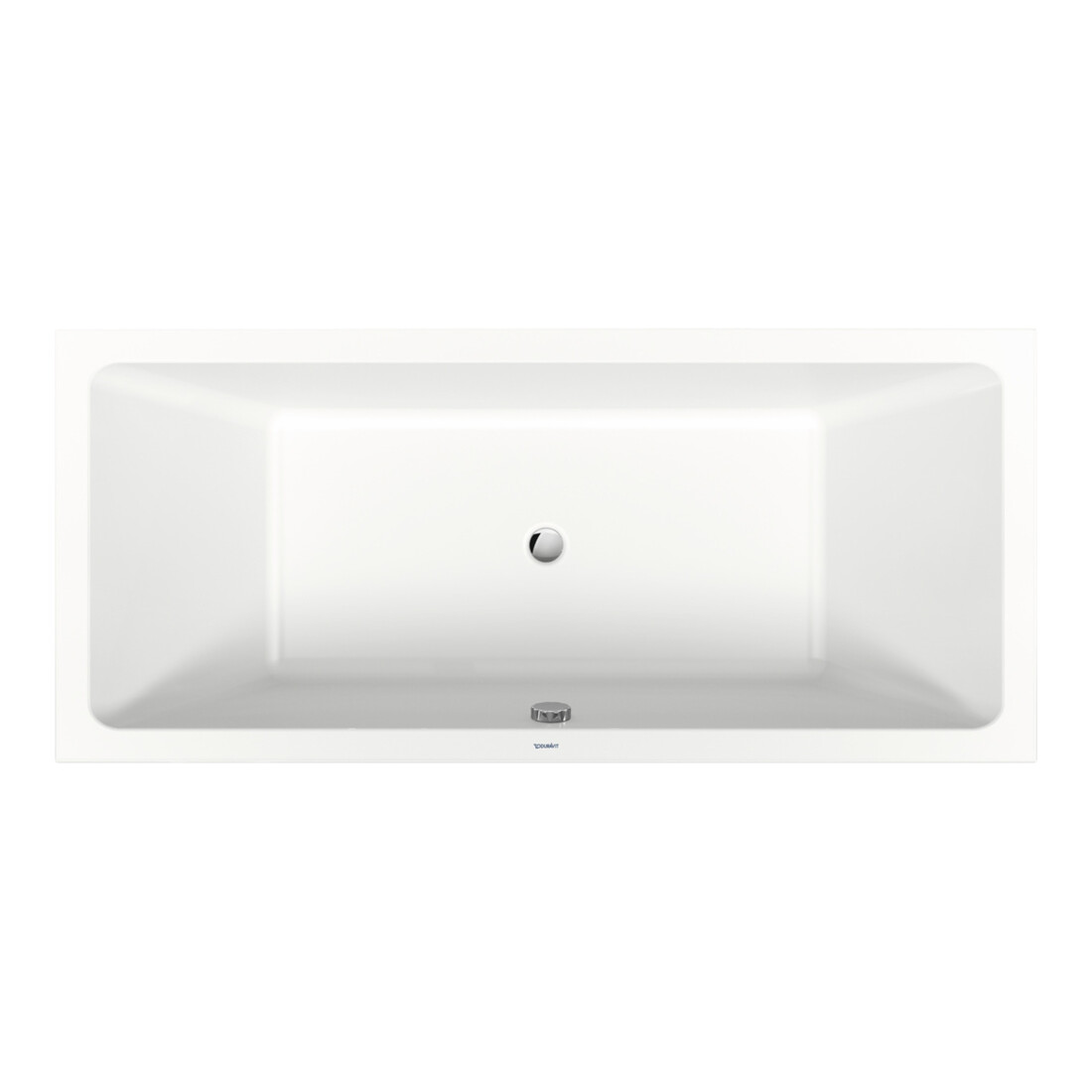 Duravit Rechteck-Badewanne No. 1 180x80x40cm, EB-Version, 2 RS, weiß