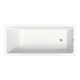 Duravit Rechteck-Badewanne No. 1 180x80x40cm, EB-Version, m 1 RS, weiß
