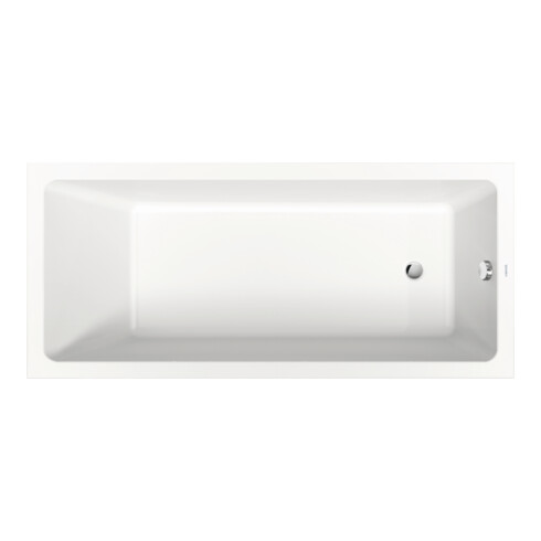 Duravit Rechteck-Badewanne No. 1 180x80x40cm, EB-Version, m 1 RS, weiß