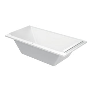 Duravit Rechteck-Badewanne Starck 180x90x46cm, EB-Vers., 2 RS, m MA, we