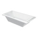 Duravit Rechteck-Badewanne Starck 200x100x46cm, EB-Vers., 2 RS, m MA, we-1