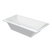 Duravit Rechteck-Badewanne Starck 200x100x46cm, EB-Vers., 2 RS, m MA, we