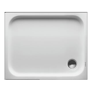 Duravit Rechteck-Duschwanne D-Code 100x80x8,5cm, Antislip, weiß